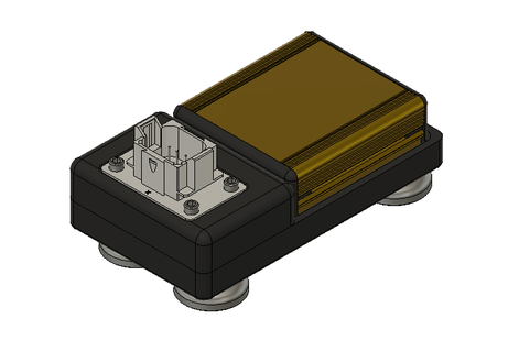 24v 12v mag mount deutsch plug adapter Gadget to 8 pin gme reducers 3d print model - Mito3D