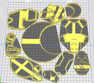 25 cookie cutters 3d print model - Mito3D
