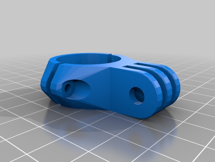 25 mm Klemme verdreifachen 0 gopro angepasst Kamera 3d print model - Mito3D