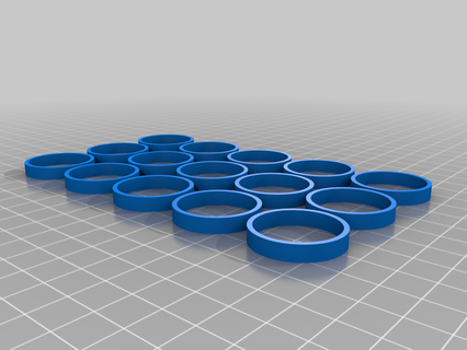 25 mm washers 2 customized replacement parts spare part repair diy 3d print model - Mito3D