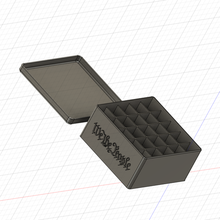 25 più rotondo 9mm scatola gadget munizioni titolare supporto 3d print model - Mito3D