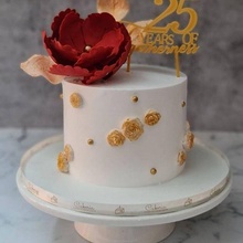 25 anni solidarieta arte Pasticcino torta cappello cilindro cibo design amore compleanno matrimonio festa 3d print model - Mito3D