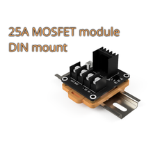 25a mosfet module din rail mount tool 35mm board 3d printer accessories 3d print model - Mito3D