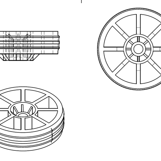 25l compresor rueda aire 3D print model - Mito3D