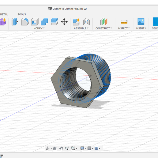 25mm 20mm redutor 3D print model - Mito3D