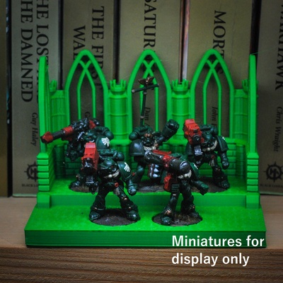 25mm 32mm 5 mini miniature afficher jeu 4000 aos 42k wargaming base table jeux échelle 332mm 3d print model - Mito3D