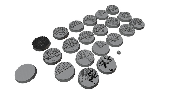 25mm city base syfy 42k tabeltop 28mm galactic standard death astra millitarum imperial army 3d print model - Mito3D