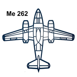 262 wall art plane germany ww2 luftwaffe fighter jet decoration aviation usa air force navy aeronautics 3d print model - Mito3D