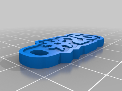 26 keychain 3d print model - Mito3D