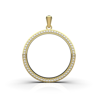 26 mm colar joalheria 3d impressão brincos pulseira anel pingente moda prata lei ouro banhado 3d print model - Mito3D