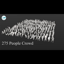 275 people crowd art pose character human body woman man girl female male poly lowpoly 3d print model - Mito3D