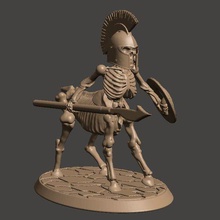 28mm - undead skeleton centaur miniature game games wargaming wargames wargame sword spear skull shield parts necromancer miniatures mini horse figure dnd centaurs builder bones 32mm 30mm 25mm 3d print model - Mito3D