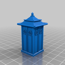 28mm 1-56 scale dr jade pagoda tardis escape pod- remix game toy accessories wargaming doctor drwho bolt action 7th 1 56 3d print model - Mito3D