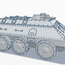 28mm 6x6 apc v1 chimera like complete game 40k conversion tank warhammer games 3d print model - Mito3D