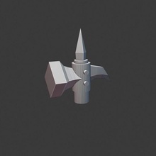 28mm testa di martello gioco dnd miniature re guerra ogors ogo orchi orco età sigmar warhammer 3d print model - Mito3D