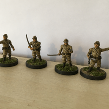 28mm ija imperial japanese army paratroper officers ww2 multi pose game japan world war 2 paratroopers bolt action chain command infantry 3d print model - Mito3D