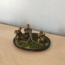 28mm ija type 92 machine gun multi pose paratrooper crew imperial japanese army japan ww2 world war 2 bolt action chain of command miniatures figurines 3d print model - Mito3D
