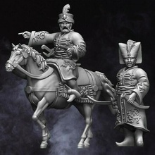 28mm napoléonien ottoman commandants napoléon dinde turc héros chef commandant officier 3d print model - Mito3D