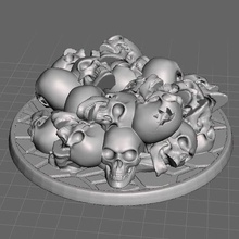28mm pile skulls base marker game games 3d print model - Mito3D