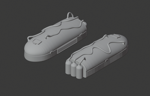 28mm scale cryogenic container Game science fiction cryo-tube cryogenics cargo creepyhero studios 3d print model - Mito3D