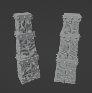 28mm scale fantasy spiked pillar creepyhero studios 3d print model - Mito3D