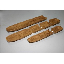 28mm scale log canoe - sections openlock game wargames tabletop dungeons dragons rpg miniature dnd boat 3d print model - Mito3D