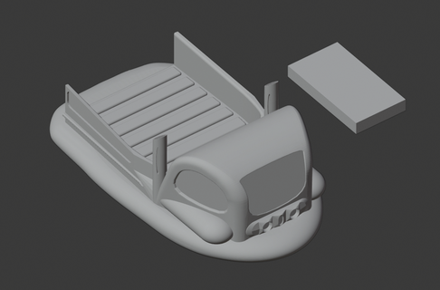 28mm ölçek Bilim kurgu fareyle üzerine gelme almak kamyon oyun araç hover craft ürpertici kahraman stüdyolar 3d print model - Mito3D