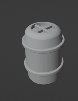 28mm scale science fiction plastic barrel science fiction barrel creepyhero studios cargo  3D print model - Mito3D