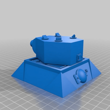 28mm sci-fi wargaming turret emplacement architecture buildings structures warhammer 40k wargames scenery ork gaslands astra militarum 3d print model - Mito3D