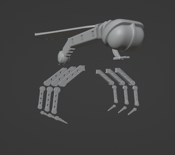 28mm science fiction bug lugger cargo transport ship Game vehicle creepyhero studios 3d print model - Mito3D