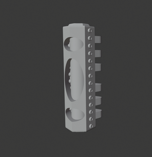 28mm scienza finzione carburante tubo carico contenitore gioco creepyhero studi 3d print model - Mito3D