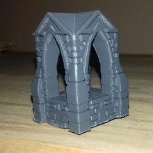 28mm shrine game dungeons dragons frostgrave scenery wargames wargame terrain wargaming games 3d print model - Mito3D