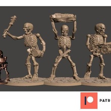 28mm skeleton army undead giants miniatures game games wargaming wargames wargame throw skull rock miniature mini giant fantasy dnd club ballista 52mm 32mm 30mm 3d print model - Mito3D