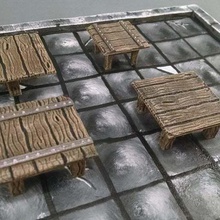 28mm square tables game toy accessories warhammer wargaming terrain table pathfinder openforge miniature frostgrave fantasy dungeons dragons dnd diorama 40k 3d print model - Mito3D