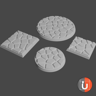 28mm stone bases base generator tabletop terrain wargaming toy 3d print model - Mito3D