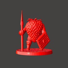 28mm strawbarian knight spear game games strawberry shield miniatures mini figure fantasy dnd miniature customized 32mm 30mm 3d print model - Mito3D
