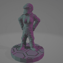 28mm support free étoile pilotes pilote miniatures légion cyberpunk sci science fiction guerres Masse 3d print model - Mito3D