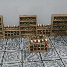 28mm wine cellar accessories game toy warhammer true tiles tavern rpg roleplaying pathfinder openforge dungeons dragons dungeon 40k 3d print model - Mito3D