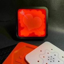 2 tavoletta Fai lampada personalizzabile personalizzato modificabile fai do it 3d print model - Mito3D
