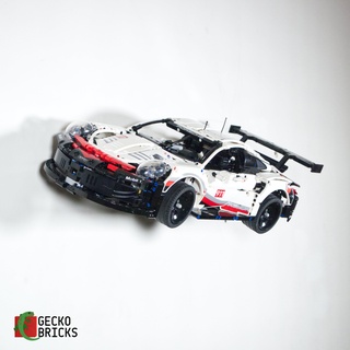 2 1 Mauer montieren Lego Technik porsche 911 rsr 42096 abgewinkelt spülen 3d print model - Mito3D