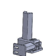 2 einstellbar Achse cad Design Sensor Halter Unterstützung montieren Stand Solidworks verstellbare achsen DIY 3d print model - Mito3D