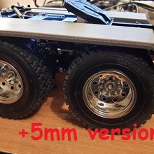 2 asse parafanghi tamiya rc camion gioco volvo armageddon fmx veicoli 3d print model - Mito3D