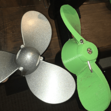 2 blade outboard 1 5hp propeller sport outdoors 3d print model - Mito3D
