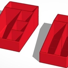 2 corps produits beauté fabricant mode boîte cosmétiquero cosmétique 3d print model - Mito3D