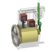 2 cilindro ar motor 3d print model - Mito3D