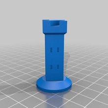 2 d6 Torre dado gioco 3d print model - Mito3D