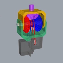 2 DOF robô articulação 3d print model - Mito3D