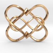 2 hearts pendant jewelry pendulous heart 3d print model - Mito3D