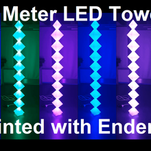 2 metro conduziu torre ender 3 luminária 3d print model - Mito3D