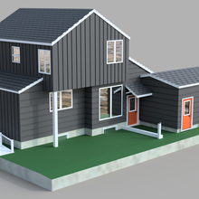 2 story architecture house halotbuilding 3d print model - Mito3D
